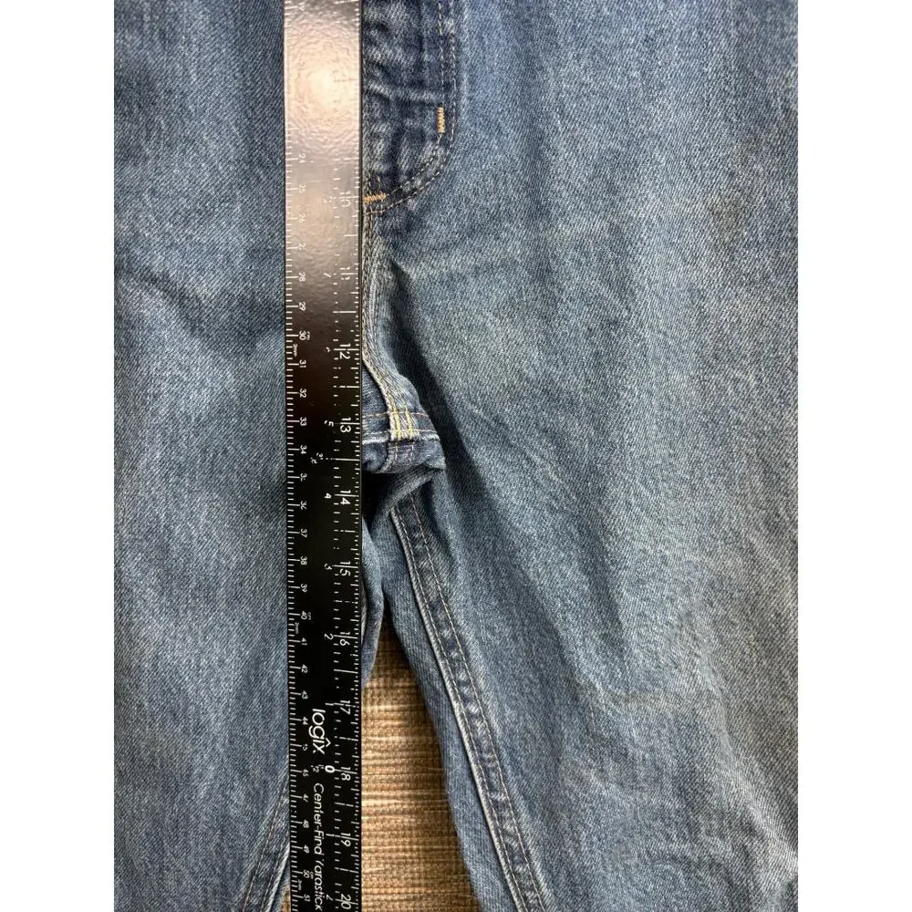 Carhartt FR Mens 40x30 FRB160 DNM Flame Resistant Straight Leg Denim Blue Jeans